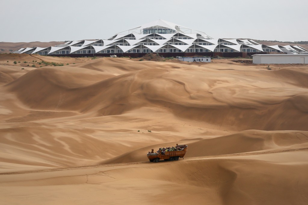 Sounding Sand Desert In Inner Mongolia